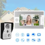 7in Wired Video Doorbell Intercom TFT Screen Night Remote Access Syst SLS