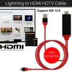 Lightning 8 Pin To Hdmi Digital Tv Av Adapter Cable For Ipad Iphone 5 6 7 8 X Xs