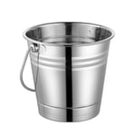 Gelentea Large Ice Bucket Stainless Steel Champagne Beers Bucket Wine Chiller with Handle Home Bar