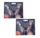 4 40W SES Cooker Hood Bulbs Clear Replacement Lamps 390lms 1000H Small Screw