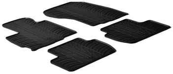 Gummimattor lampliga for Mitsubishi Outlander 2010 TDesign 4delad monteringsklammor