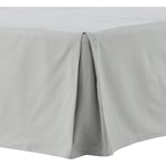 Venture Home Sängkappa Ziggy Bomull Bed Skirt Cotton streight - Light Grey / 200*180 15967-505