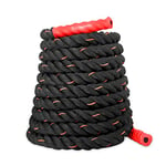 SportPlus Battle Rope – High-Quality Fitness Rope for CrossFit, Strength and Endurance Training and Muscle Building (Battle Rope - 12 m, Red)