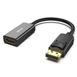 BENFEI Adaptateur Displayport vers HDMI, convertisseur DP (Display Port) mâle vers Hdmi Femelle avec Audio pour Lenovo, Dell, HP, ASUS et Autres Marques