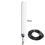 4G-Lte/3G/2G och WiFi, Rundstrålande 21 dBi (Tillval: Med 5 m kabel SMA hane)
