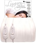 Homefront Electric Blanket Double Size Premium Fitted Heated Mattress Cover, Underblanket, Elasticated Skirt, Overheat Protection, Fast Heat Up - Machine Washable (Double)