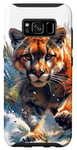 Galaxy S8 realistic cougar walking scary mountain lion puma animal art Case