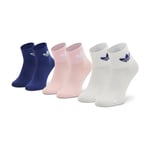 Ankelstrumpor barn 3-pack adidas Ankle HC9596 White/True Pink/Legacy Indigo