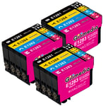 Gilimedia Replacement for Epson T1281 T1282 T1283 T1284 T1285 Ink Cartridges Compatible for Epson Stylus SX235W SX445W SX435W SX125 SX425W SX130 BX305FW SX438W BX305F S22 Printer,12 Pack