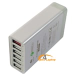 60W 6Port USB charger with QC2.0 Fast Charger For Smart Phones iPads & Tablets