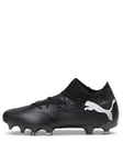 Puma Men's Future Match 7 Firm Ground Football Boots - Black, Black, Size 12, Men