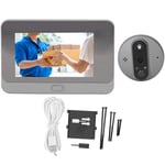 Eosnow - Visionneuse de judas numérique 4,3 pouces, visionneuse de porte WiFi, Anti-vol, sonnette vidéo intelligente, caméra de détection de