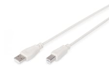 USB 2.0 connection cable, type A - B M/M, 5.0m, USB 2.0 conform, be