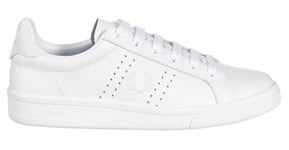 FRED PERRY Leather Vit Unisex (Storlek: 43)