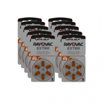 Hörapparatsbatteri Rayovac EXTRA, 312 brun, 10-pack