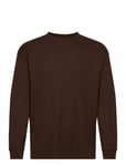Hanes Waffle L/S Tee Tops T-shirts Long-sleeved Brown Woodbird