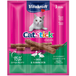 Vitakraft CatSticks Mini Anka/Kanin 3x6g, 20st