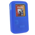 Blue Silicone Skin Case for Sandisk Sansa Clip Zip 4/8GB MP3 Player Cover Holder