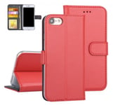 Plånboksfodral iPhone SE 2020 Röd med Ställfunktion