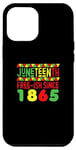 iPhone 12 Pro Max Juneteenth Black Freedom African History Free Ish Since 1865 Case
