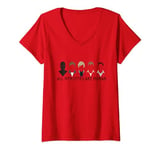 Womens American Horror Story All Monsters Lineup V-Neck T-Shirt