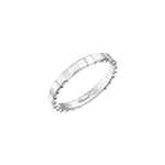Chopard Ice Cube 18ct White Gold Slim Ring - 56