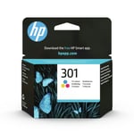 HP CH562EE 301 Original Ink Cartridge, Tri-color, Single Pack