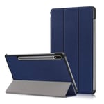 MTK Slim Fit Cover Fodral Till Samsung Galaxy Tab S7 Fe- Mörkblå Blå