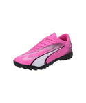 Puma Unisex Adults Ultra Play Tt Soccer Shoes, Poison Pink-Puma White-Puma Black, 11.5 UK