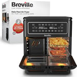 Breville Halo Flexi Air Fryer, Digital Dual Air Fryer Oven, 11L: Serves 10+ Peop