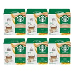 Nescafe Dolce Gusto Starbucks Coffee Pods 6x Boxes / 72 Caps Latte Macchiato