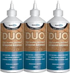 Bond It Duo 2 in 1 Wood Glue 500ml x 3