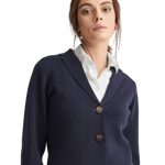 Newhouse Stickad Blazer Kim Blå