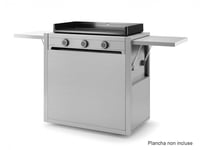 Chariot fermé pour plancha Forge Adour MODERN 75 Inox