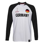 FIFA Official World Cup 2022 Classic Long Sleeve Tee, Kids, Germany, Age 7 White/Black