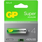 GP Batteries Batteri Super Alkaline AA 4-pack