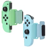 FYOUNG Wrist Bands Compatible with Just Dance 2022 2021 2020 Switch & OLED Model Version, 2 Pack Adjustable Elastic Dance Straps Fit for Adult and Children - Light Blue/Green