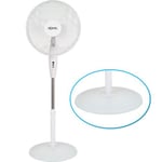 BARGAINS-GALORE® 16" Pedestal OSCILLATING Stand Fan Desk Mini Fans Electric Tower Standing Home Office (16" Fan Round Base)