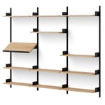 New Works Displayhylla 1900 mm, Ek / Svart