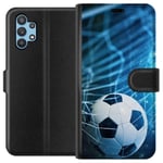 Samsung Galaxy A32 5G Musta Lompakkokotelo Fotboll