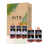 AITX C-35 36 Ink Cartridge, Compatible with Canon PIXMA IP100B, IP100, IP110, TR150, mini260 mini320 Printer, Replacement for Canon PGI-35 CLI-36 Ink Tank(3 Black, 2 Color)