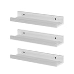 Floating Picture Ledge Wall Shelves - 32.5cm - Pack of 6