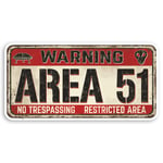 2 x 10cm Area 51 Sign Vinyl Stickers Alien Aliens UFO Fun Laptop Sticker #31311 (10cm Wide)
