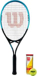 Wilson Hyper Control Tennis Racket & 3 Wilson Championship Tennis Balls