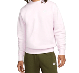 New Mens Nike Sportswear CLUB CRW Sweatshirt Pink Foam / White Size XL RRP£50