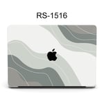 Convient pour Apple notebook housse de protection visage ligne peinture coque macbook air13pro 16 pouces étui de protection-RS-1516 (blanc) - 2020Air13 (A1932/A2179/A2337)