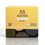 &SISTERS by Mooncup Organic Cotton Naked Light Tampons (Regular) -
