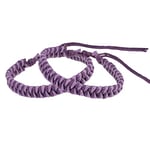 mumbi Lot de 2 bracelets d'amitié tressés Violet clair