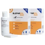 Thea Pharma Blephasol Duo Eyelid Hygiene Solution - Pack of 2 x 100ml & 100 Pads