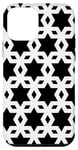 Coque pour iPhone 12 mini White Black Monochrome Star Arabic Geometrical Pattern